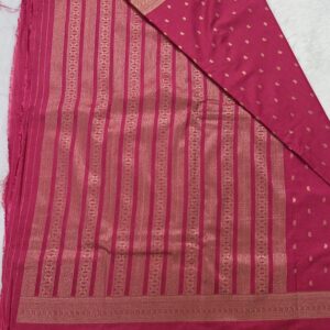 Mango boarder Georgette crepe saree